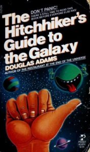 Hitchhiker's Guide To The Galaxy Book Cover